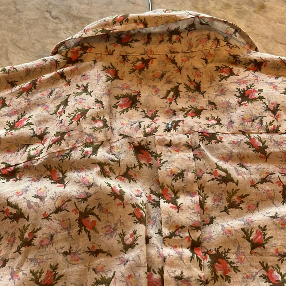 Sportmax Code Floral button down sz M - Picture 6 of 6